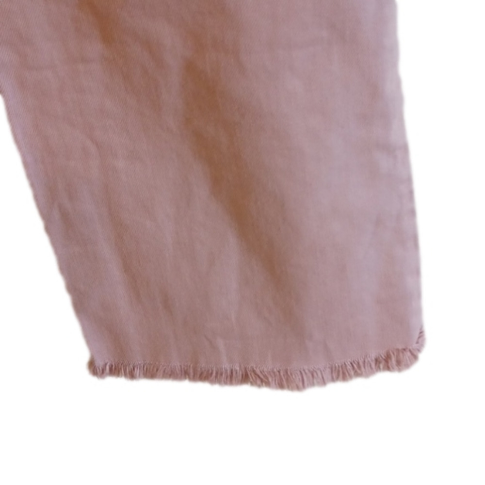 American Eagle Size 0 high waisted,  freyed hem jeans. Pinkish/ rose . - Picture 6 of 12